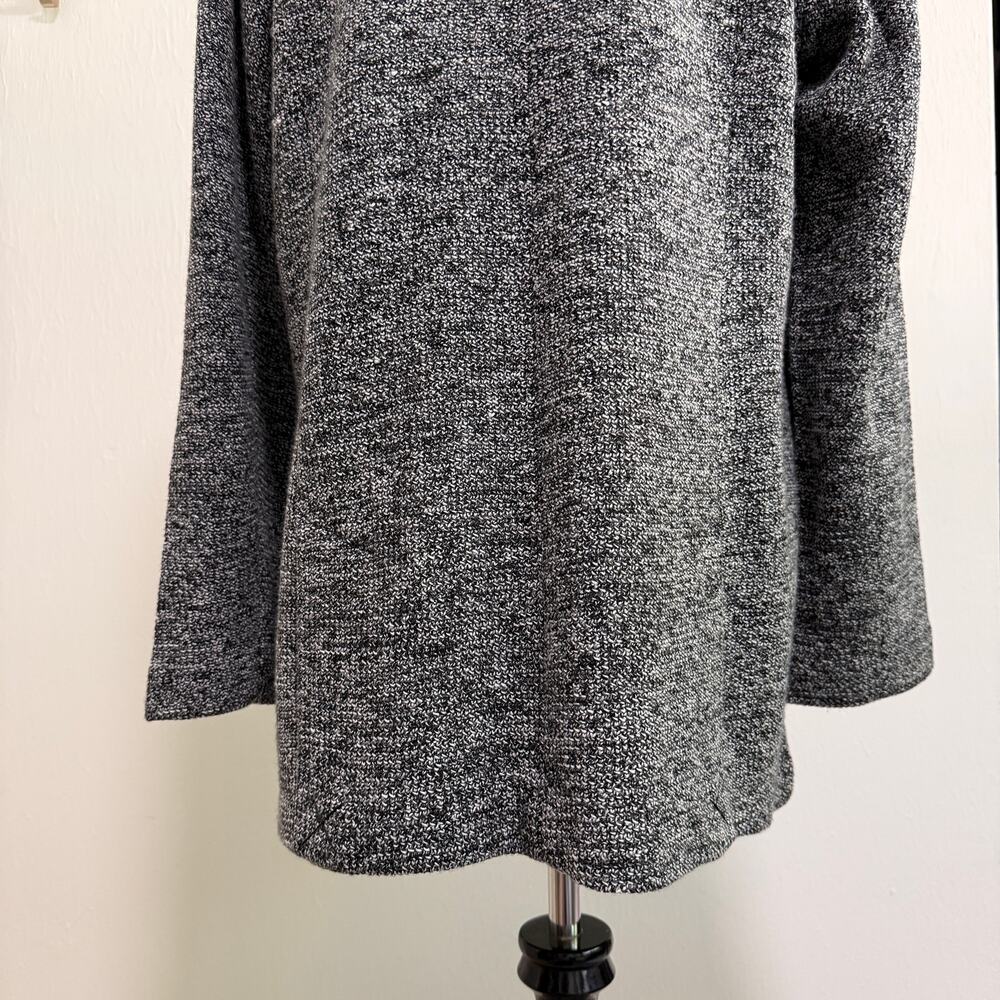 Soft Surrounding St James Jacket Blazer L Black White Tweed Academia Preppy Work - Picture 12 of 13